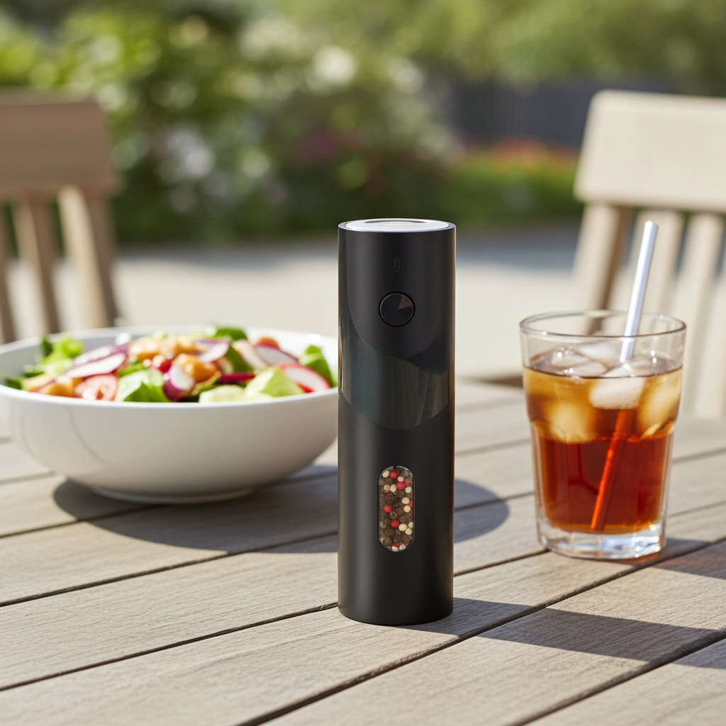 Electric Rechargeable Salt and Pepper Grinder Set Top-Refill Automatic Pepper Mill Grinder with Charging Base, Adjustable Coarse